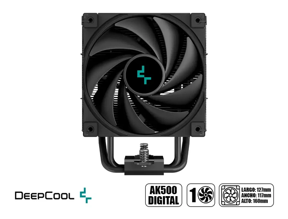 Cooler Para Procesador Deepcool Ak500 Digital (r-ak500-bkadmn-g) 120mm, Negro