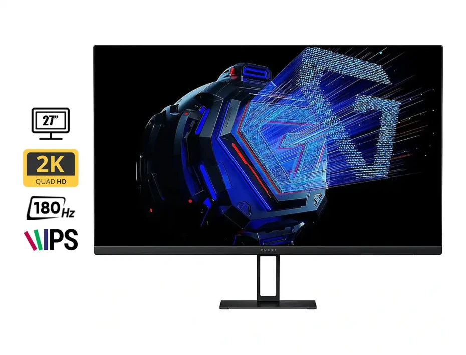 Monitor Xiaomi 27 Pulgadas G27qi  (p27qca-rggl) Gaming, Frecuencia 180hz, 2k, 1ms, Ips, 2 Hdmi, 2 Dp, Negro