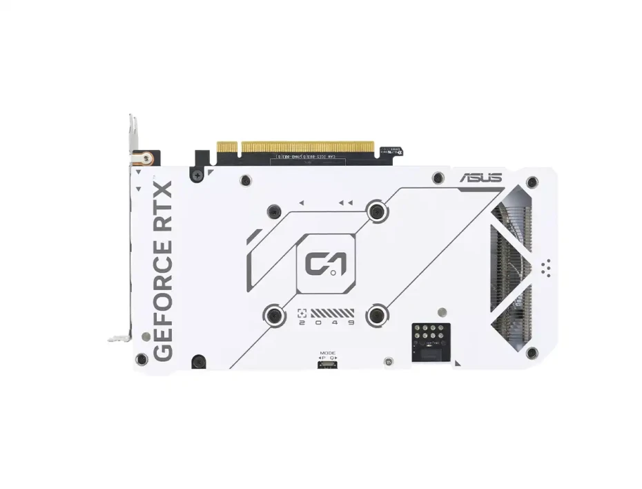 Tarjeta De Video Asus Rtx 4060 Dual Oc 8gb Gddr6 (90yv0jc2-m0aa00) Geforce Nvidia 128 Bits, White, 2 Ventiladores