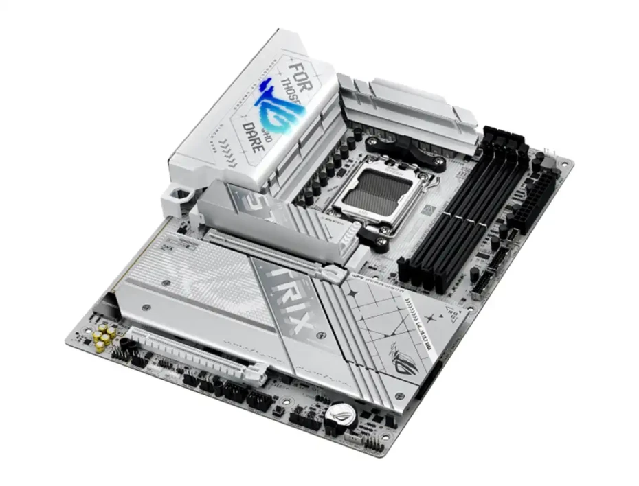 Placa Madre Asus X870-a Rog Strix Gaming Wifi 7 (90mb1if0-m0aay0) Blanco, Socket Am5, Ram Dddr5 Buss 8000oc Mhz