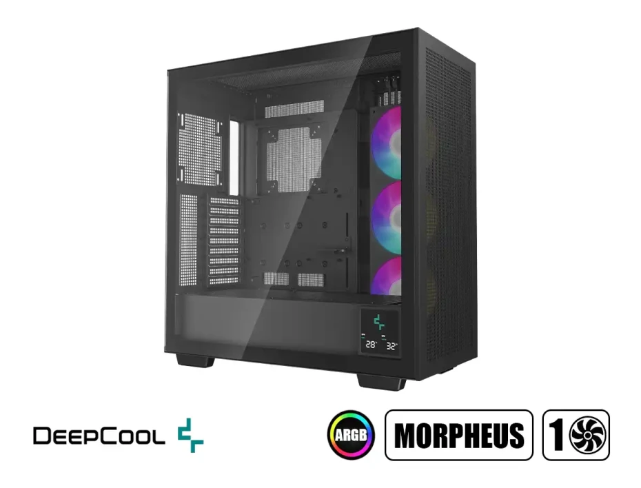 Case Deepcool Morpheus S/fuente (r-morpheus-bkapa1-g-1) Panel De Vidrio, 1×420mm, Led Argb, Negro