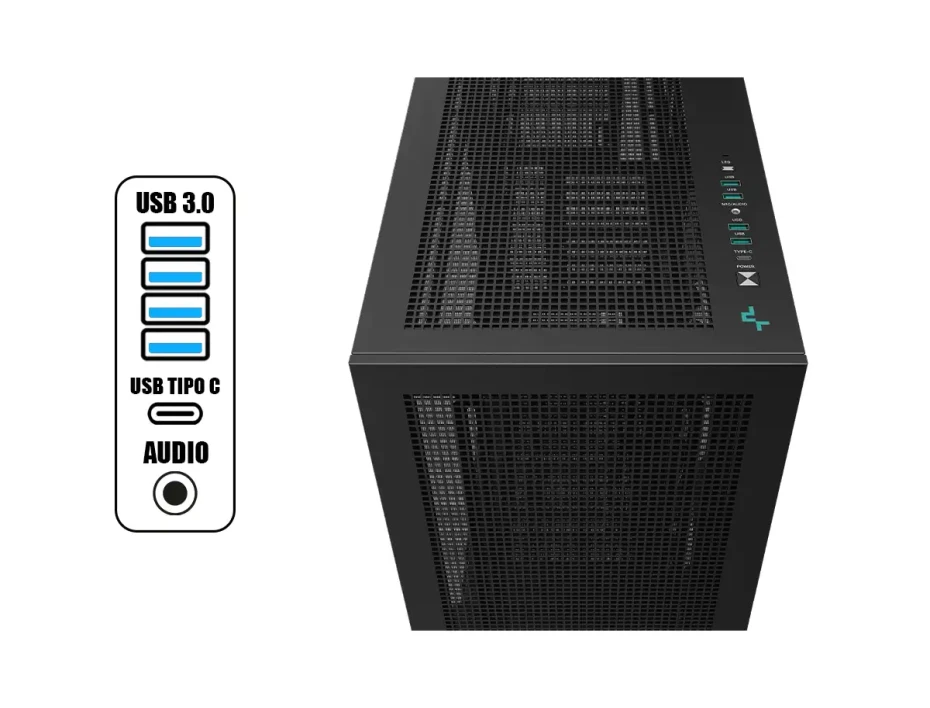 Case Deepcool Morpheus S/fuente (r-morpheus-bkapa1-g-1) Panel De Vidrio, 1×420mm, Led Argb, Negro