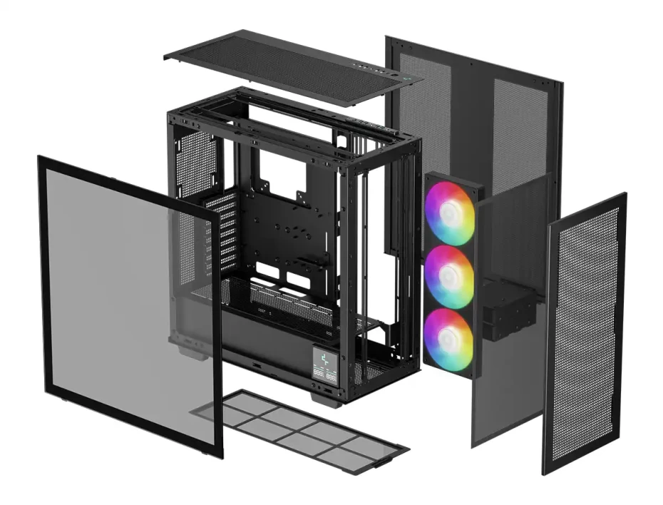 Case Deepcool Morpheus S/fuente (r-morpheus-bkapa1-g-1) Panel De Vidrio, 1×420mm, Led Argb, Negro