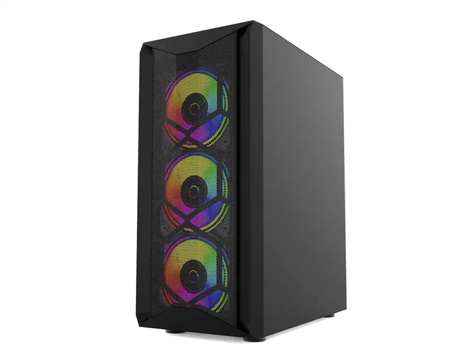 Case Cybertel Element S/fuente (cbxelement6f5011r, 6 Ventiladores, Led Rgb, Negro