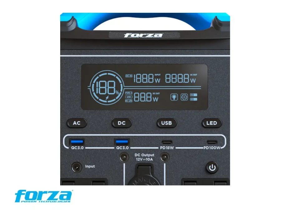 Generador Electrico Portatil De Baterias Lmfp 700w Forza (fpp-t702)