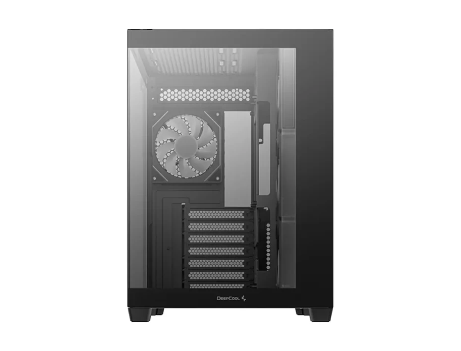 Case Deepcool Gaming Cg530 4f S/fuente (r-cg530-bkada4-g-1) Panel De Vidrio, 4 Ventiladores, Led Rgb, Negro