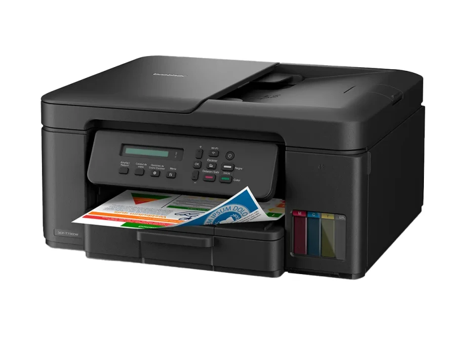 Impresora Brother Multifuncional T730w, 3 En Uno Imprime Escanea Fotocopia (dcp-t730w)