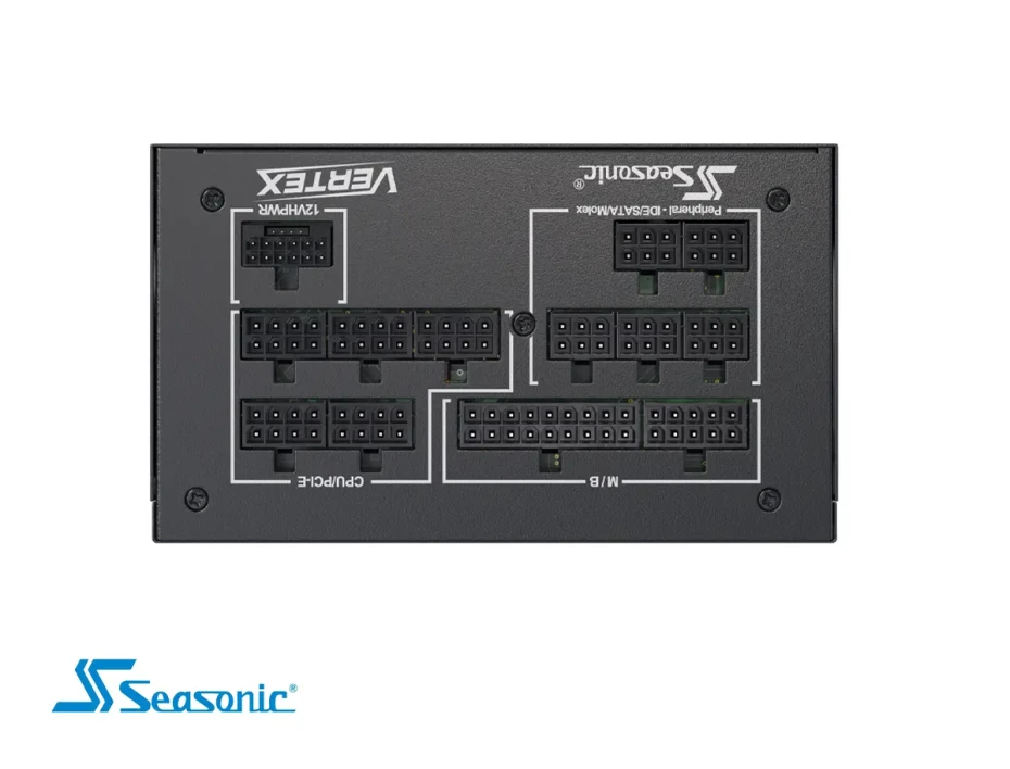 Fuente De Poder Seasonic 1200w Atx, Platinum 80 Plus, Modular, Color Negro (12122pxafs)