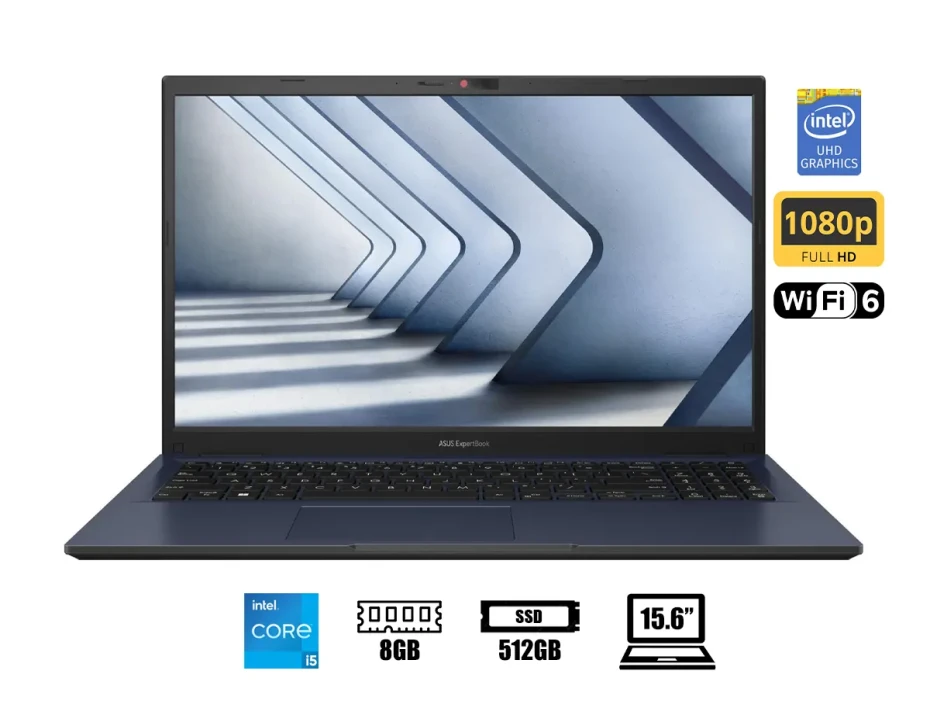 Laptop Asus Core I5-1335u Expertbook B15 (90nx06x1-m045e0) 15.6" Fhd, Ram 8gb, Ssd 512gb, Freedos, Star Black, 13gen.