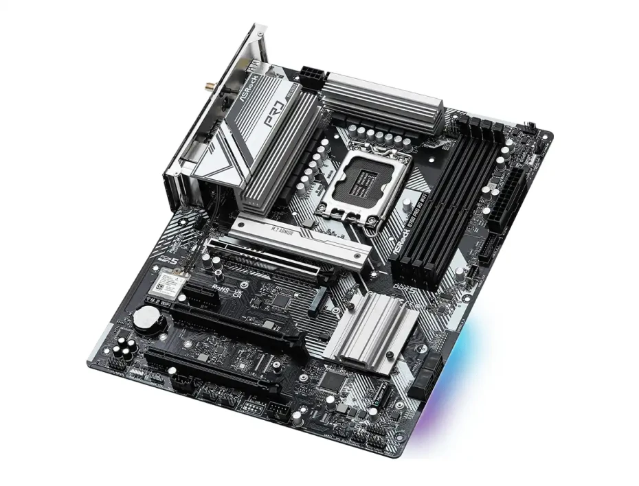 Placa Madre Asrock B760 Pro Rs Wifi (90-mxblq0-a0uayz) Socket Lga 1700, Ram Ddr5 Buss 7200oc Mhz, 14va, 13va, 12va Gen, Rgb, Wifi 6e