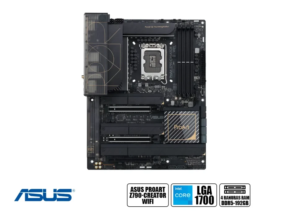 Placa Madre Asus Proart Z790-creator Wifi Lga 1700 | Para Creadores | Led-rgb (90proart Z790-creator W )