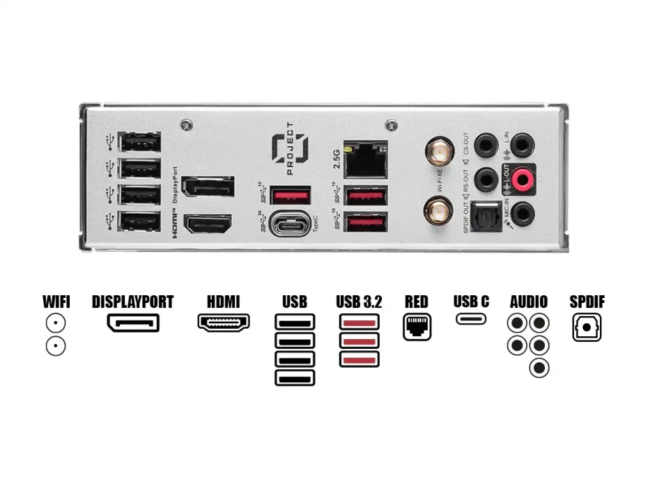 Placa Madre Msi B760m Project Zero (b760m Project Zero) Socket Lga 1700, Ram Ddr4 Buss 7800c Mhz, 14va, 13va, 12va Gen