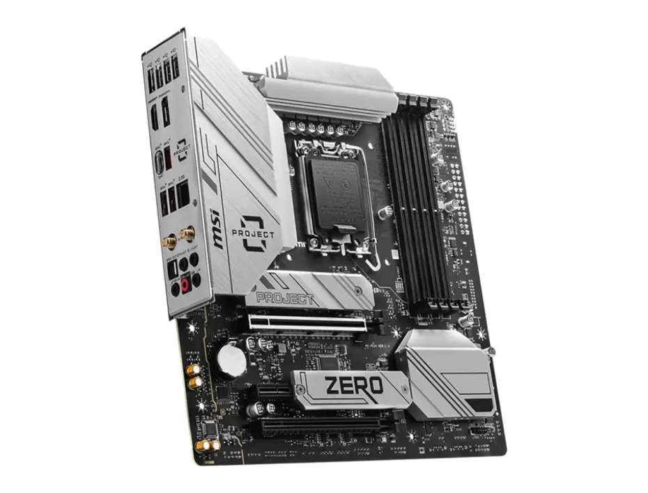 Placa Madre Msi B760m Project Zero (b760m Project Zero) Socket Lga 1700, Ram Ddr4 Buss 7800c Mhz, 14va, 13va, 12va Gen