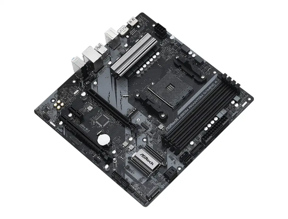 Placa Madre Asrock A520m Phantom Gaming 4 (90-mxbek0-a0uayz) Socket Am4, Ram Ddr4 Buss 4533oc Mhz