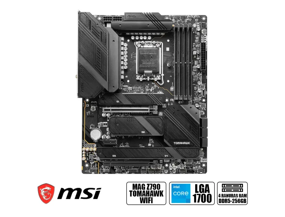 Placa Madre Msi Z790 Tomahawk Wifi (911-7d91-003) Socket Lga 1700, Ram Ddr4 Buss 5333+oc Mhz, 14va, 13va, 12va Gen