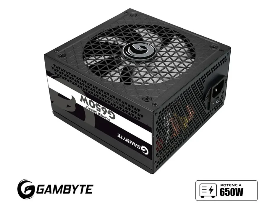 Fuente De Poder Gambyte G650w (ps-g650-ft)caja, Atx 80 Plus White, No Modular