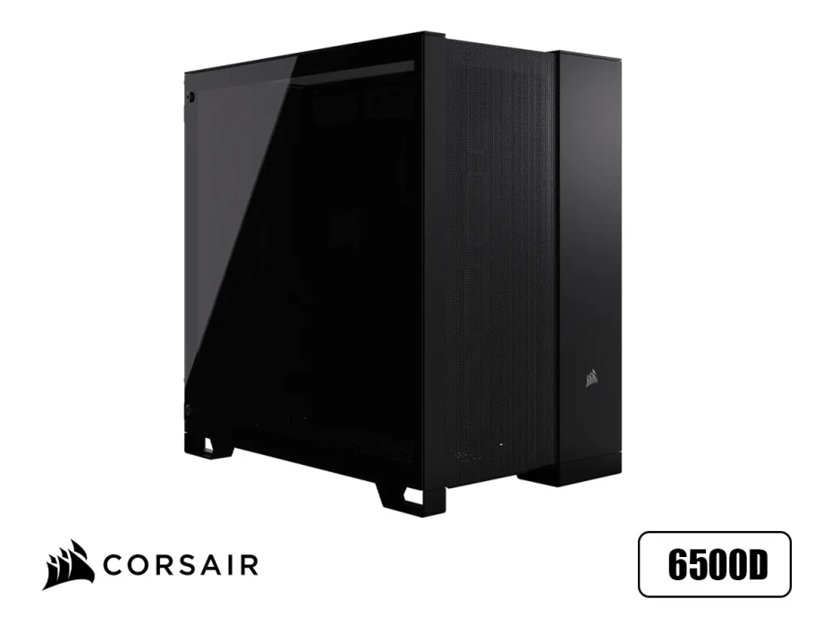 Case Corsair 6500d S/fuente (cc-9011259-ww) Mid-tower, Panel De Vidrio, Negro