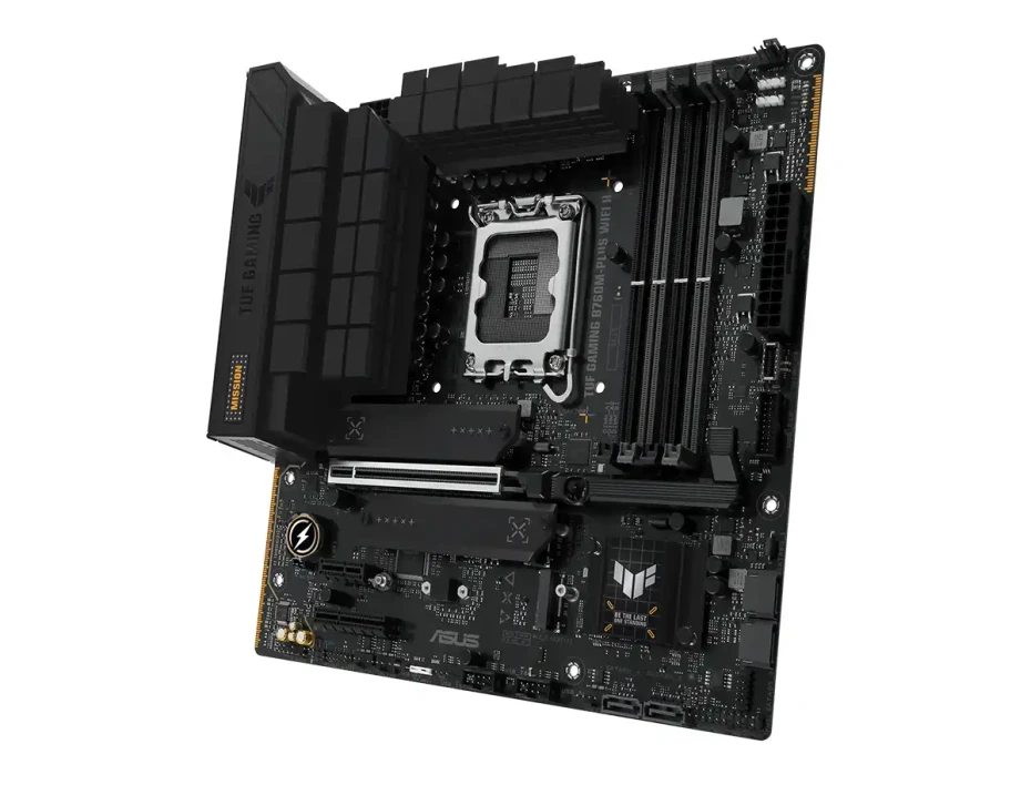 Placa Madre Asus B760m-plus Tuf Gaming Wifi Ii (tuf B760m-plus Wifi Ii) Socket Lga 1700, Ram Ddr5 Buss 7800oc Mt/s, 13va, 12va Gen, Wifi 6e