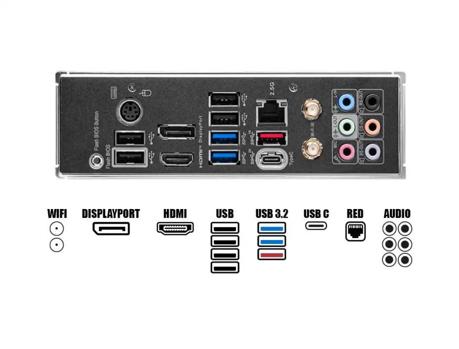 Placa Madre Msi Z790 Gaming Plus Wifi (911-7e06-010) Socket Lga 1700, Ram Ddr5 Buss 7200oc Mhz, 14va, 13va, 12va Gen