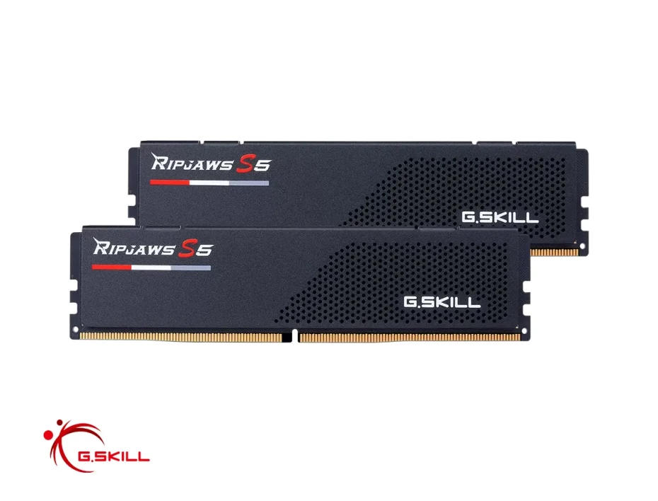 Memoria Ram G.skill Ddr5 64gb (32gbx2) Ripjaws S5 (f5-6000j3636f32gx2-rs5k) 6000 Mt/s, Negro