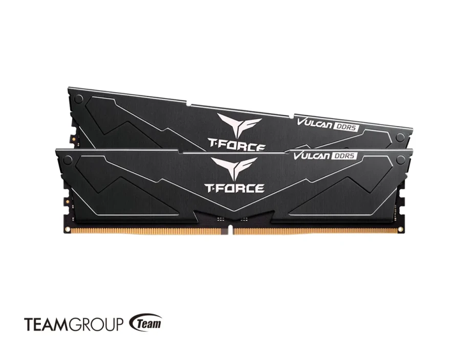 Memoria Ram Teamgroup Ddr5 32gb (2x16gb) T-force Vulcan (flbd564g6400hc34bdc01) 6400 Mhz, Negro