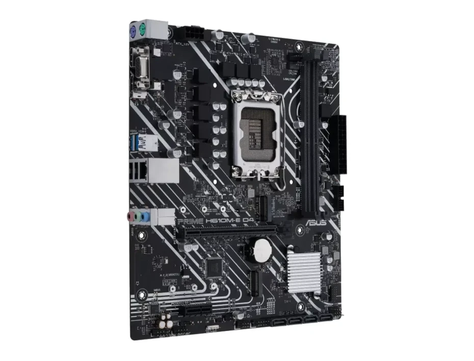 Placa Madre Asus Prime H610m-e D4 Csm (h610m-e D4-csm) Socket Lga 1700, Ram Ddr4 Buss 3200mhz, 13va, 12va Gen