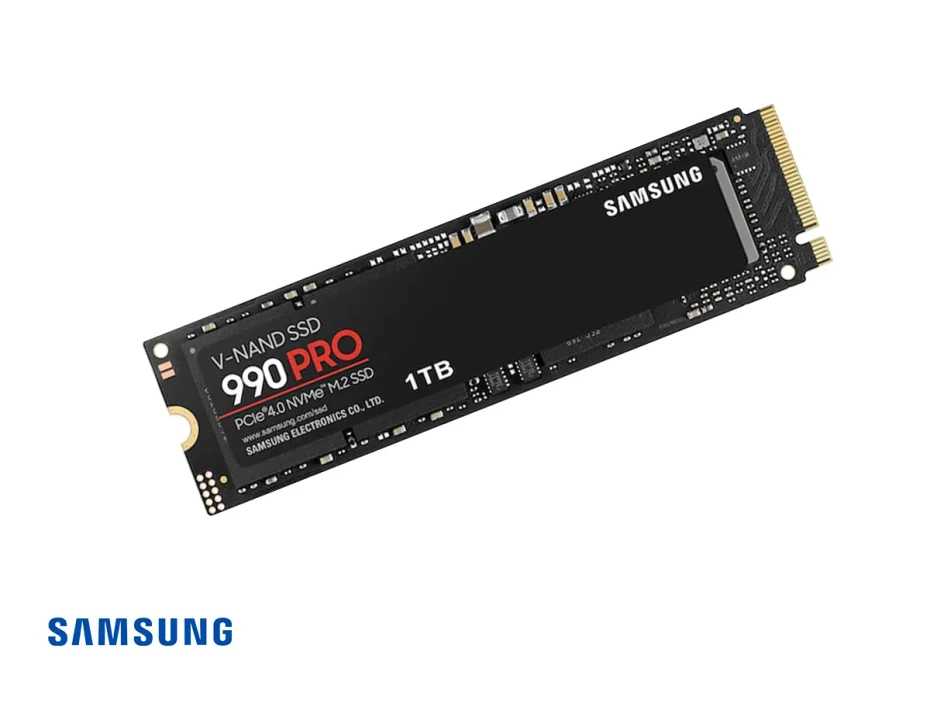 Unidad De Almacenamiento Ssd M.2 Pcie Samsung 1tb Nvme 990 Pro, 2280 (mz-v9p1t0b/am) 7450mb/s