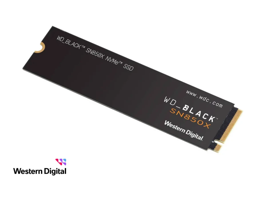 Unidad De Almacenamiento Ssd M.2 Pcie Western Digital 2tb Nvme Sn850x Black, 2280 (wds200t2x0e) 7300mb/s