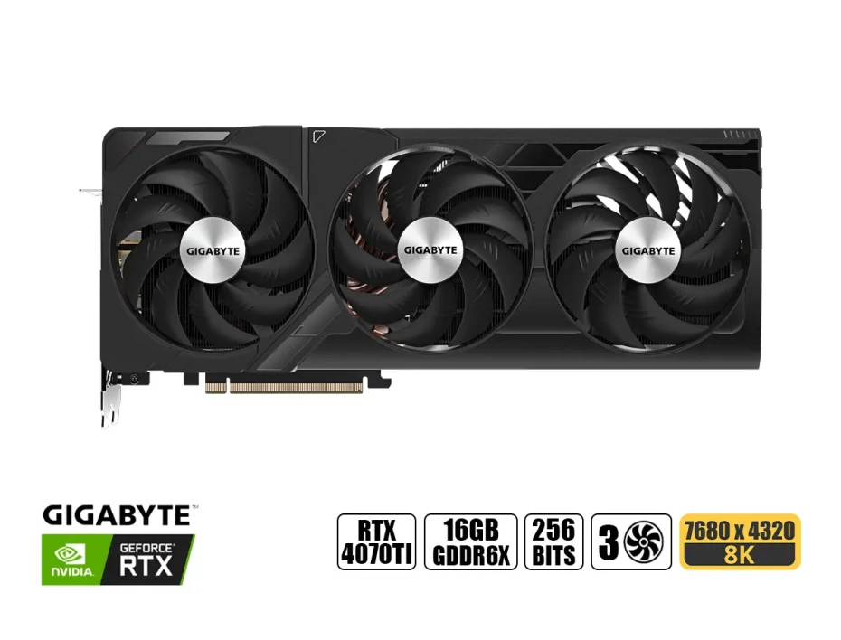 Tarjeta De Video Gigabyte Rtx 4070ti Super Windforce Max Oc 16gb Gddr6x (gv-n407tswf3max-oc-16gd) Geforce Nvidia 256 Bits, 3 Ventiladores