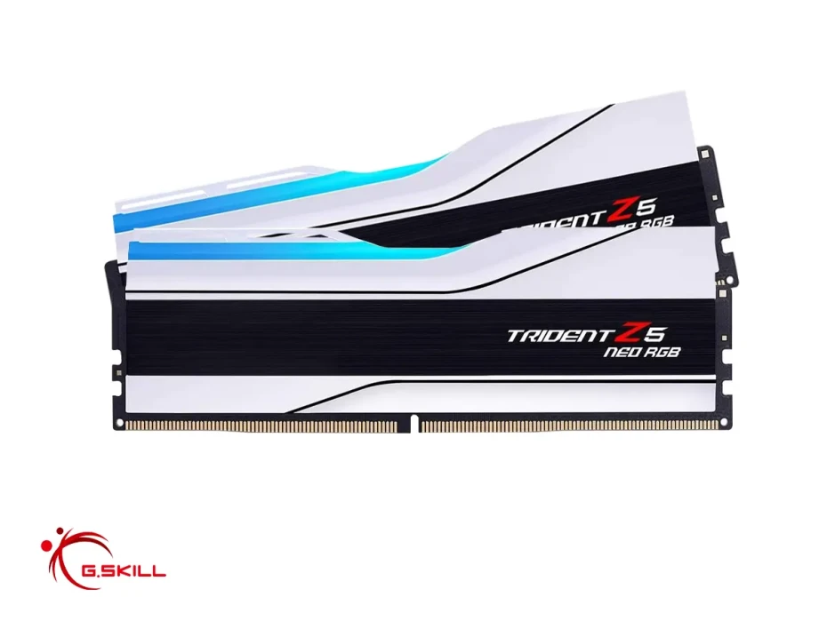 Memoria Ram G.skill Ddr5 32gb (2x16gb) Trident Z5 Neo Rgb (f5-7200j3445g16gx2-tz5nrw) 7200 Mt/s, Blanco, Rgb, Cl 34-45-45-115