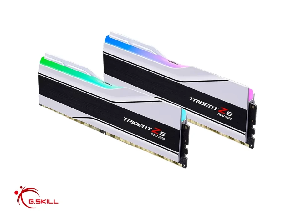 Memoria Ram G.skill Ddr5 32gb (2x16gb) Trident Z5 Neo Rgb (f5-7200j3445g16gx2-tz5nrw) 7200 Mt/s, Blanco, Rgb, Cl 34-45-45-115