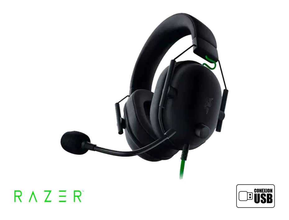 Auricular Razer Blackshark V2 X Usb Gaming 7.1 (rz04-04570100-r3u1) Con Microfono, Interfaz Usb, Negro