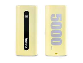 Bateria Power Bank Remax Portable, 1 Puerto Usb, 1puerto Micro Usb, Bateria 5000mah, Tablet, Ipad, Ipod, Smartphone, Color Amarillo (rpl-2)