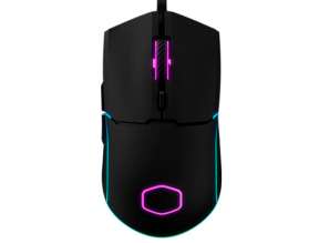 MOUSE COOLER MASTER CM110 GAMING, SENSOR HASTA 6000 DPI, ILUMINACION RGB, CON 6 BOTONES, CONEXION USB, COLOR NEGRO (CM-110-KKWO1)