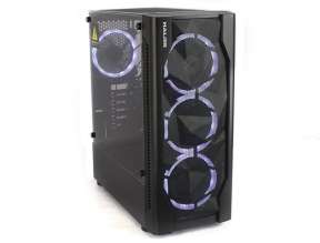 CASE HALION SPARTA 848 ( HA-SPARTA 848 ) 500W | 1 PANEL VIDRIO | 4 COOLER FAN | LED