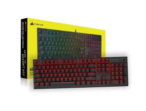 TECLADO CORSAIR GAMER MECANICO K60 PRO, USB 2.0, LED - ROJO C/TECLAS NEGRAS  (CH-910D029-SP)