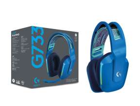 Auricular Inalambrico Logitech Lightspeed Rgb G733 Gaming (981-000942) Con Microfono, Azul