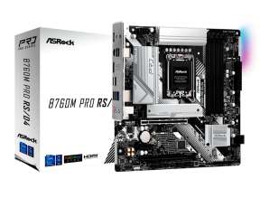 Placa Madre Asrock B760m Pro Rs/d4 (90-mxbkl0-a0uayz) Socket Lga 1700, Ram Ddr4 Buss 5333oc Mhz, 14va, 13va, 12va Gen, Rgb