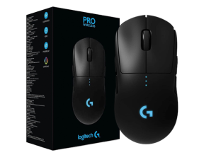 Mouse Logitech G Pro Wireless Gaming (910-005270) Hasta 25.600 Dpi, 7 Botones, Receptor Usb, Rgb, Negro