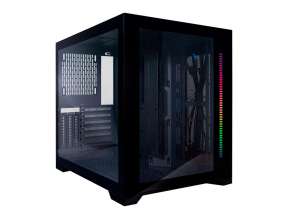 CASE 1STPLAYER SP7 S/ FUENTE | NEGRO/ 2 PANEL VIDRIO LED -RGB (SP7-BLACK)