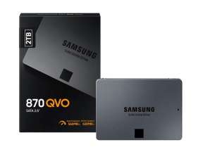 UNIDAD DE ALMACENAMIENTO SSD SATA 2.5 SAMSUNG 2TB 870 QVO (MZ-77Q2T0B/AM) 560MB/S