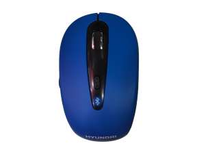 Mouse Hyundai Bluetooth (hy4983ac) Hasta 1000 Dpi, 5 Botones, Azul