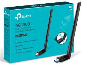 Adaptador Tp-link Archer T3u Plus 1 Antena Con Puerto Usb De 3.0, Frecuencia 2.4ghz-5ghz, Dimension 4x1,92x1 Cm, Color Negro (tl-archer-t3u-plus)