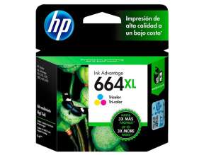 Cartucho Hp 664xl, Tricolor - 1115 / 3635 / 4535 + (f6v30al)