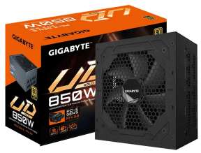 Fuente De Poder Gigabyte 850w (gp-ud850gm) Atx, 80 Plus Gold, Modular, Negro