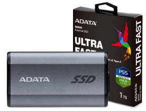 Disco Solido Externo Adata 1tb Se880 (aeli-se880-1tcgy) Unidad De Almacenamiento Portalbe, Usb 3.2, Negro