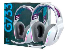 Auricular Inalambrico Logitech Lightspeed Rgb G733 Gaming (981-000882) Con Microfono, Blanco