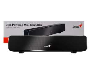 Parlante Genius Sound Bar 100 Mini 6w (31730024400) Interfaz Usb, Negro