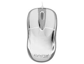 Mouse Cybertel Sputnik Cyb M204w (cyb M204w) Hasta 1000 Dpi, 3 Botones, Retractil, Blanco