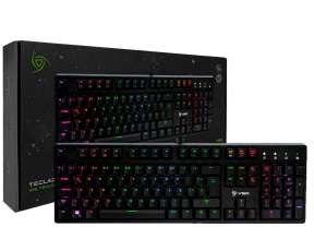 TECLADO VSG GAMER ALNILAM NEGRO 100% MECANICO, CON ILUMINACION RGB LED, SWITCH RED (VG-AL-BLK-RED )